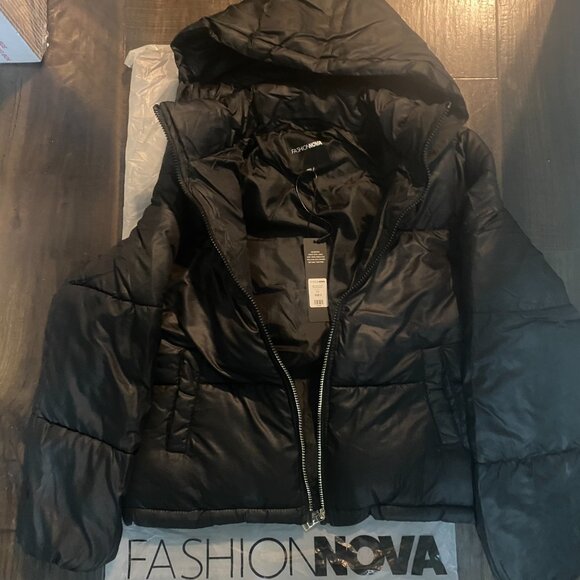 Fashion Nova Women’s Puffer Jacket, Black – Sizes S/M/L New - Picture 6 of 12